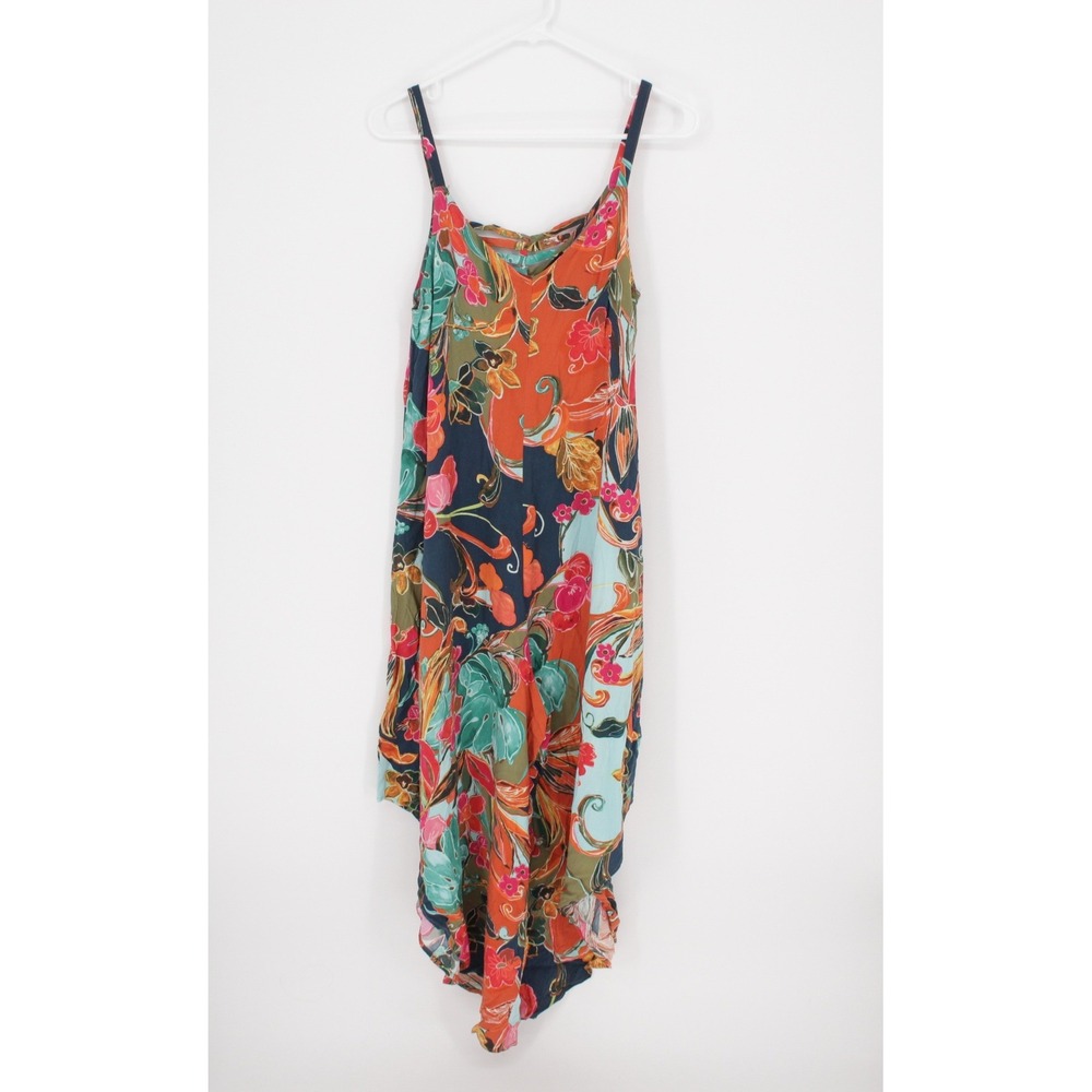 Ivy Street Women's Multicolor Floral Tropical Print High Low Jumpsuit Size‎ M
